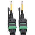 Tripp Lite MTP/MPO (APC) SMF Fiber Patch Cable 12 Fiber QSFP+ 40/100Gbe 2M - Fiber Optic for Network Device, Switch, Hub, Router, Patch Panel - 12.50 GB/s - Patch Cable - 6.56 ft - 1 x MTP/MPO Female  - N390-02M-12-AP - eCommerce Business Prime