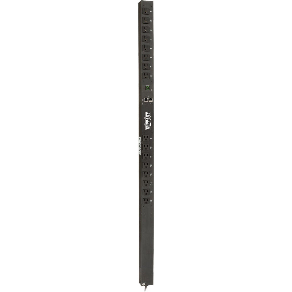 Tripp Lite PDU Monitored 1.4kW 120V 16 5-15R LX Platform Interface 0URM TAA - Monitored - NEMA 5-15P - 16 x NEMA 5-15R - 120 V AC - 0U - Vertical - Rack Mount - TAA Compliant - PDUMNV15LX - eCommerce Business Prime