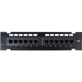 4XEM 4XEM 12 Port CAT6 Wall Mount Patch Panel - 12 Port(s) - 12 x RJ-45 - Wall Mountable - 4XWMC6PP12 - eCommerce Business Prime