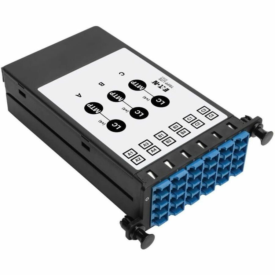 Tripp Lite 40/100GB to 10GB Breakout Cassette MTP/MPO to LC, N482 Chassis - 12 Port(s) - 12 x Duplex - Rack-mountable - N482-3M8L12S - eCommerce Business Prime