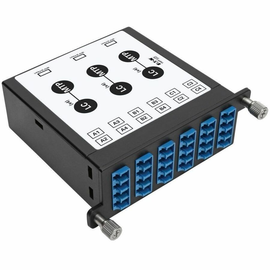 Tripp Lite 40/100GB to 10GB Breakout Cassette MTP/MPO to LC, N484 Chassis - 12 Port(s) - 12 x Duplex - Rack-mountable - N484-3M8L12S - eCommerce Business Prime