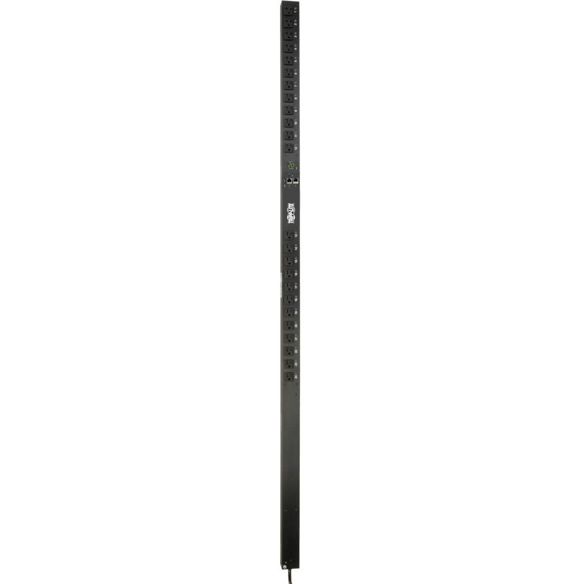 Tripp Lite PDU Switched 1.9kW 120V 24 5-15/20R 20A LX Platform 0URM TAA - Switched - NEMA L5-20P/5-20P - 24 x NEMA 5-15/20R - 120 V AC - Network (RJ-45) - 0U - Vertical - Rack Mount - TAA Compliant - PDUMV20NETLX - eCommerce Business Prime