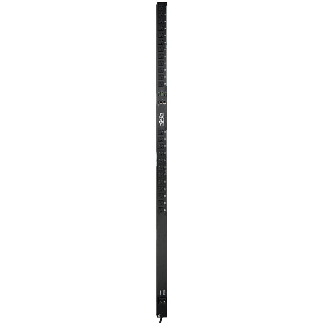 Tripp Lite PDU Single-Phase Monitored 120V 24 5-15/20R LX Platform 0URM TAA - Monitored - 24 x NEMA 5-15/20R - 120 V AC - Network (RJ-45) - 0U - Vertical - Rack Mount - TAA Compliant - PDUMNV30LX - eCommerce Business Prime