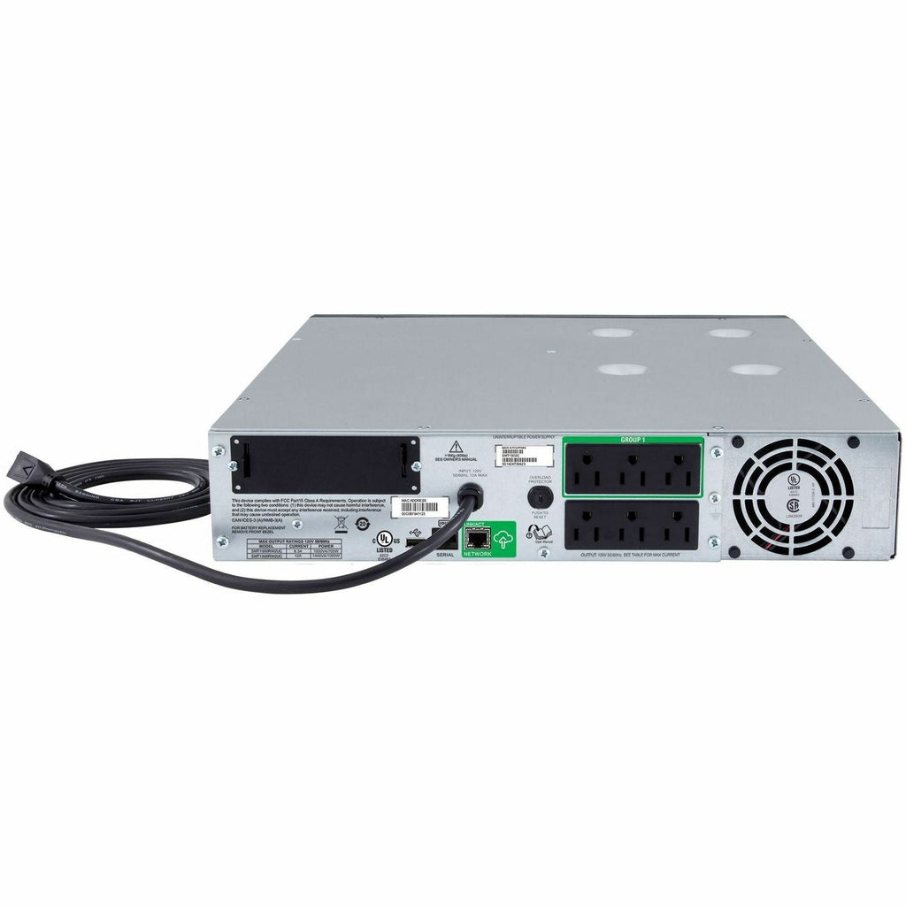 APC by Schneider Electric Smart-UPS SMT1000RM2UC 1000VA Rack-mountable UPS - 2U Rack-mountable - 3 Hour Recharge - 120 V AC Input - 120 V AC Output - 6 x NEMA 5-15R - SMT1000RM2UC - eCommerce Business Prime