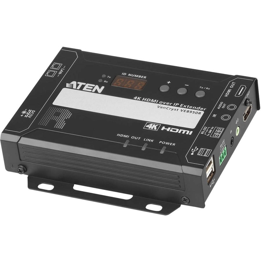 ATEN VE8950R 4K HDMI over IP Receiver-TAA Compliant - 1 Remote User(s) - 4K - 4096 x 2160 Maximum Video Resolution - 2 x Network (RJ-45) - 2 x USB - 1 x HDMI - 5 V DC Input Voltage - For PC - VE8950R - eCommerce Business Prime
