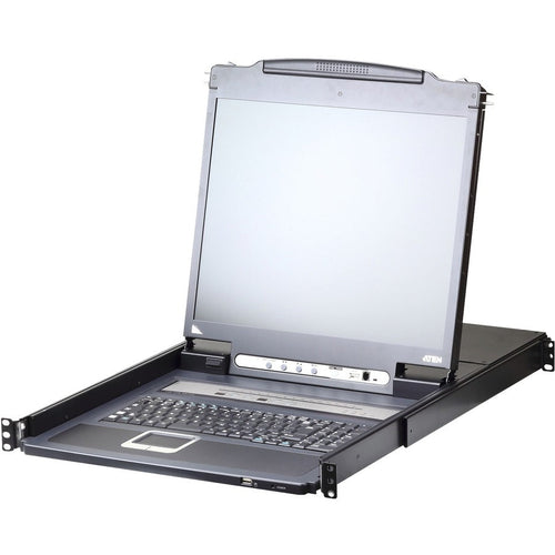 ATEN CL5708I LCD KVM Over IP Switch With Standard Rack Mount Kit-TAA Compliant - 8 Computer(s) - 19" LCD - WUXGA - 1920 x 1200 - 1 x Network (RJ-45) - 1 x USB - 9 - Daisy Chain - Keyboard - TouchPad - - CL5708IN - eCommerce Business Prime