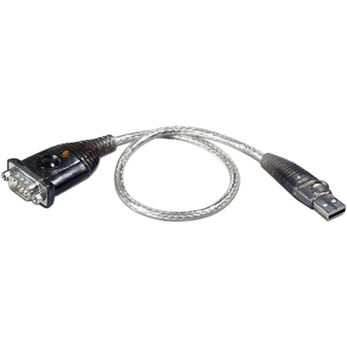 ATEN USB to RS-232 Adapter (100 cm) - 3.28 ft Serial/USB Data Transfer Cable for Cellular Phone, PDA, Camera, Modem, Network Adapter - First End: 1 x 19-pin DB-9 RS-232 Serial - Male - Second End: 1 x - UC232A1 - eCommerce Business Prime