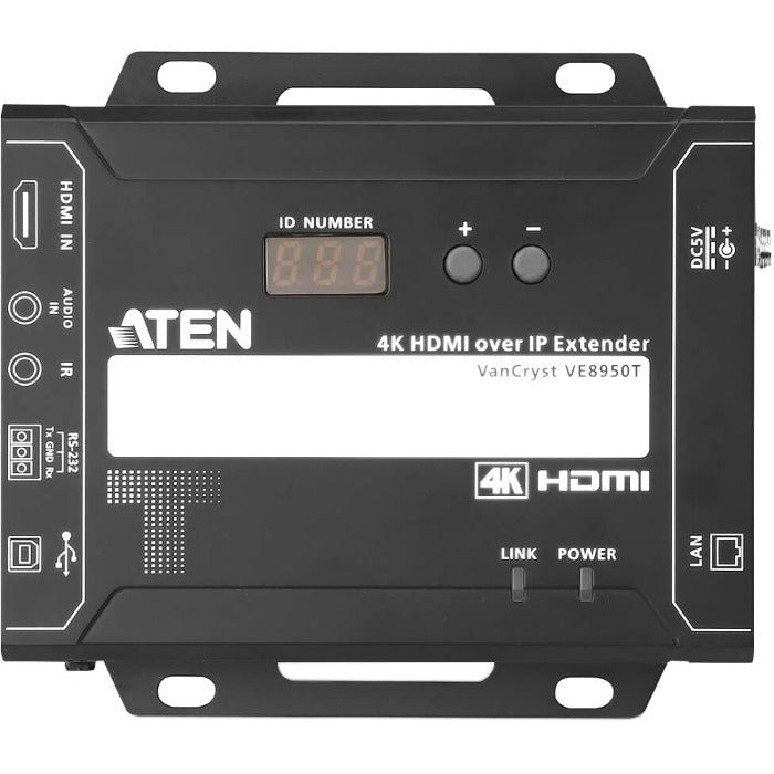 ATEN VE8950T 4K HDMI over IP Transmitter-TAA Compliant - 1 Computer(s) - 4K - 4096 x 2160 Maximum Video Resolution - 1 x Network (RJ-45) - 1 x USB - 1 x HDMI - 5 V DC Input Voltage - For PC - VE8950T - eCommerce Business Prime