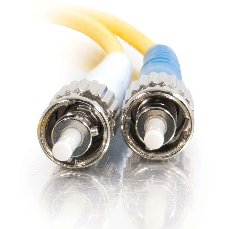 C2G 2m ST-ST 9/125 OS1 Duplex Singlemode PVC Fiber Optic Cable - Yellow - 2m ST-ST 9/125 Duplex Single Mode OS2 Fiber Cable - Yellow - 6ft - 08353 - eCommerce Business Prime