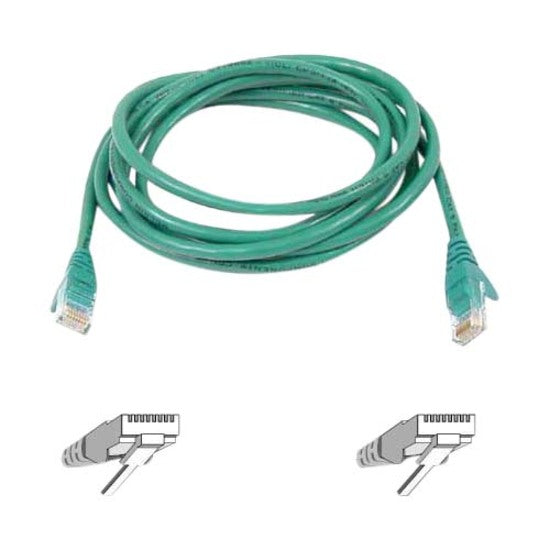 Belkin High Performance Cat6 Cable - RJ-45 Male - RJ-45 Male - 25ft - Green - A3L980-25-GRN-S - eCommerce Business Prime