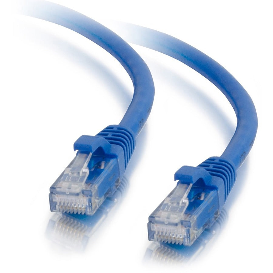 C2G 1ft Cat5e Ethernet Cable - Snagless Unshielded (UTP) - Blue - Category 5e for Network Device - RJ-45 Male - RJ-45 Male - 1ft - Blue - 23828 - eCommerce Business Prime