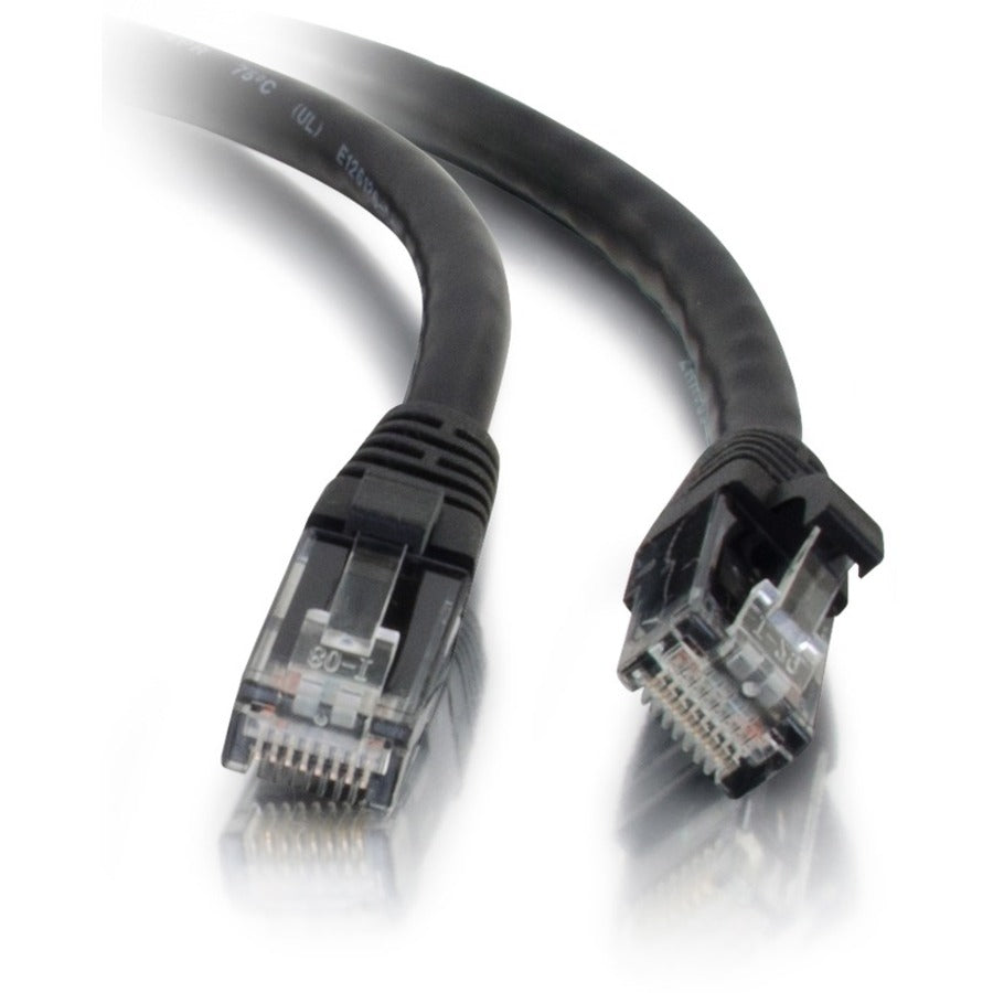 C2G 1ft Cat5e Ethernet Cable - Snagless Unshielded (UTP) - Black - Category 5e for Network Device - RJ-45 Male - RJ-45 Male - 1ft - Black - 26969 - eCommerce Business Prime