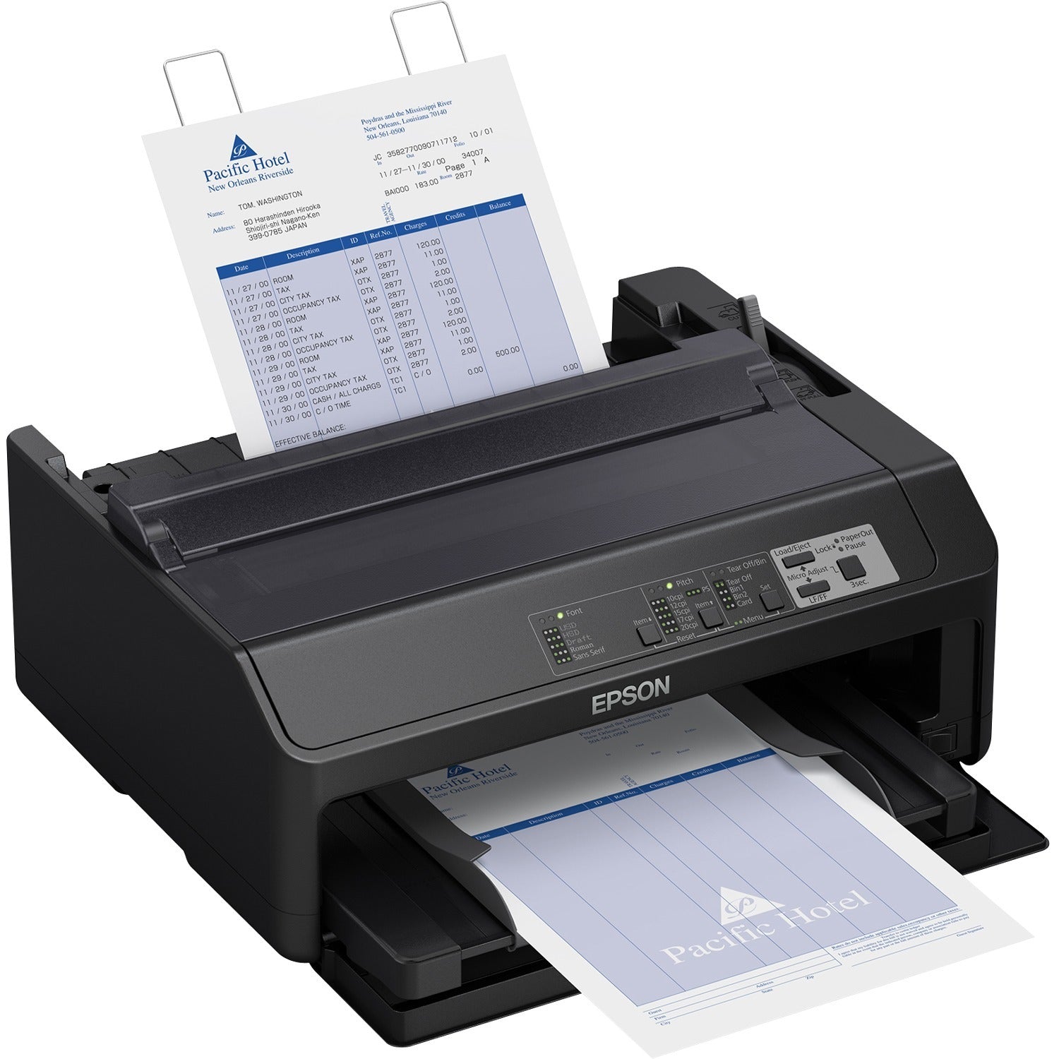 Epson FX-890II 9-pin Dot Matrix Printer - Monochrome - Energy Star - 680 cps Mono - USB - Parallel - Ethernet - C11CF37202 - eCommerce Business Prime