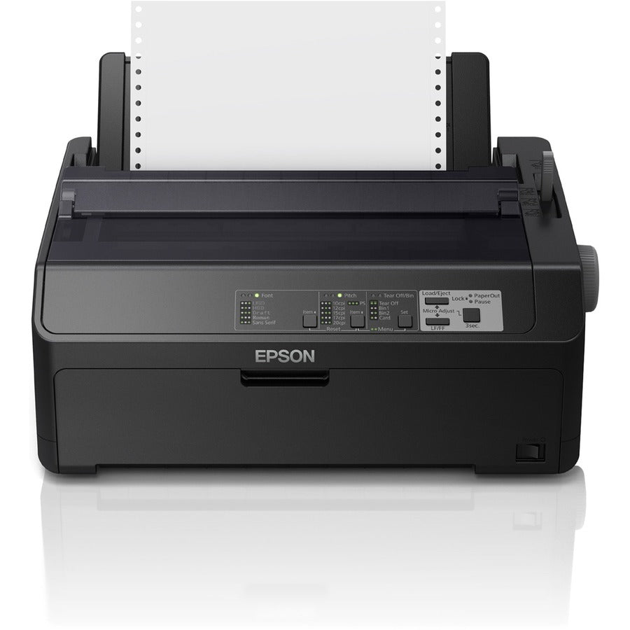 Epson FX-890II 9-pin Dot Matrix Printer - Monochrome - Energy Star - 680 cps Mono - USB - Parallel - Ethernet - C11CF37202 - eCommerce Business Prime