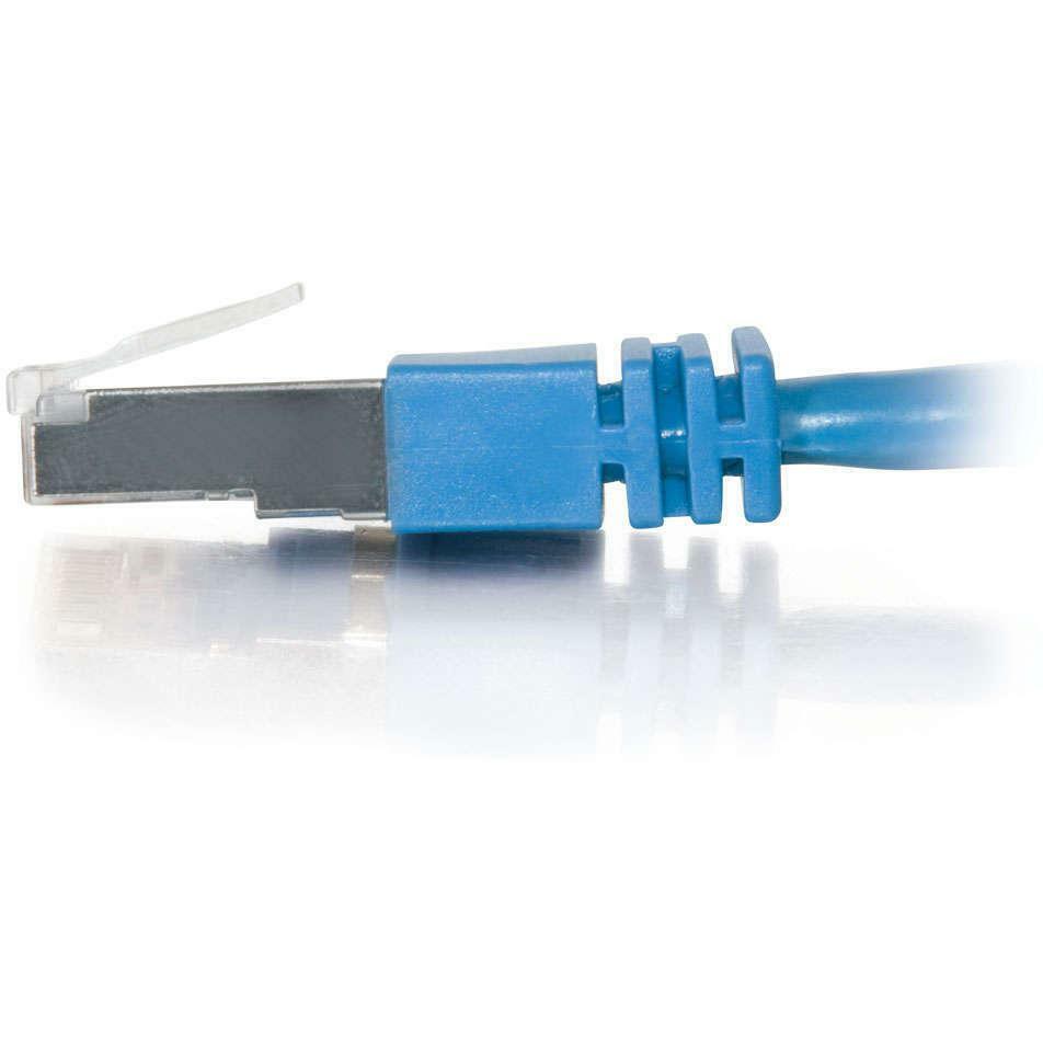 C2G-25ft Cat5e Molded Shielded (STP) Network Patch Cable - Blue - Category 5e for Network Device - RJ-45 Male - RJ-45 Male - Shielded - 25ft - Blue - 27266 - eCommerce Business Prime