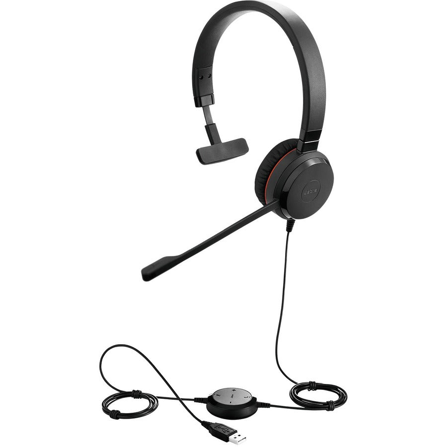 Jabra Evolve 20SE UC Mono - Mono - USB - Wired - 32 Ohm - 150 Hz - 7 kHz - Over-the-head - Monaural - Supra-aural - 3.12 ft Cable - Noise Canceling - 4993-829-409 - eCommerce Business Prime