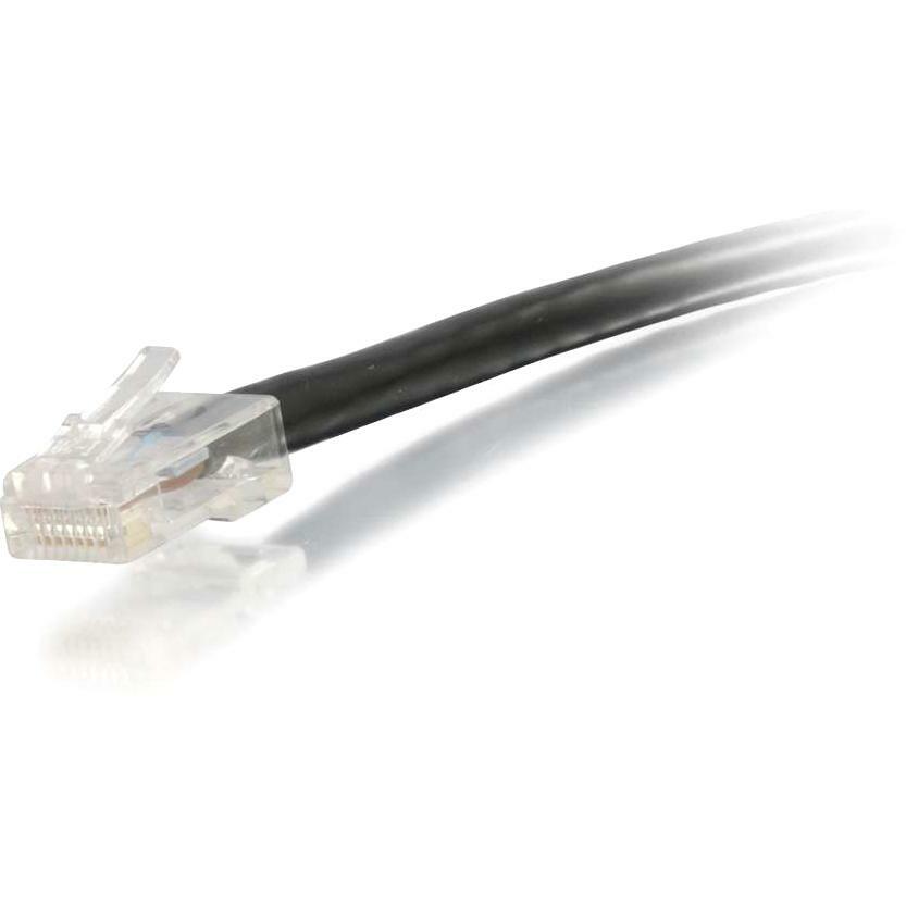 C2G-1ft Cat5e Non-Booted Unshielded (UTP) Network Patch Cable - Black - Category 5e for Network Device - RJ-45 Male - RJ-45 Male - 1ft - Black - 26374 - eCommerce Business Prime