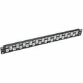 Tripp Lite 24-Port Cat6a Cat6 Cat5e Feed-Through Patch Panel Offset RJ45 1U - 24 Port(s) - 24 x RJ-45 - 1U High - 19" Wide - Rack-mountable - N254-024-6A-OF - eCommerce Business Prime