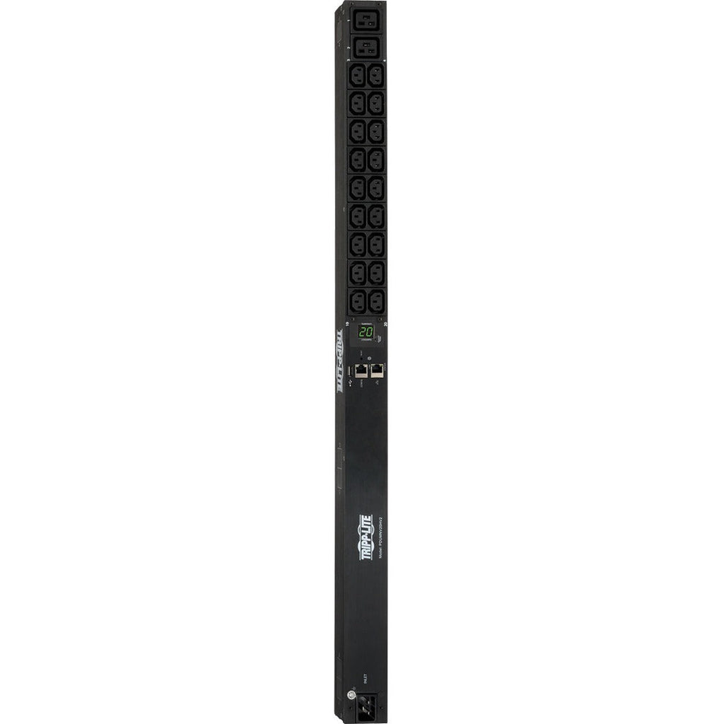 Tripp Lite PDU Monitored 208/230V 20A 18 C13;2 C19 C20/L6-20P LX Interface - Monitored - NEMA L6-20P, IEC 60320 C20 - 2 x IEC 60320 C19, 18 x IEC 60320 C13 - 230 V AC - 0U - Vertical - Rack Mount - Ra - PDUMNV20HV2LX