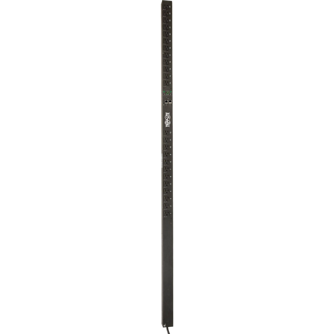Tripp Lite PDU Switched 120V 20A 24 5-15/20R L5-20P LX Interface 0URM TAA - Switched - NEMA 5-20P, NEMA L5-20P - 24 x NEMA 5-15/20R - 120 V AC - 0U - Vertical - Rack Mount - Rack-mountable - TAA Compl - PDUMVR20NETLX - eCommerce Business Prime