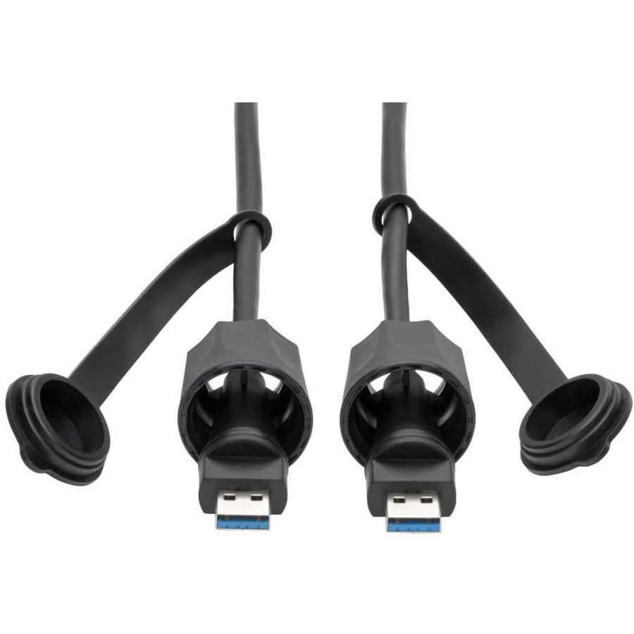 Tripp Lite USB-A Cable SuperSpeed USB 3.0/3.1 Industrial Shielded M/M 6ft - USB for Server, Computer - 640 MB/s - 6 ft - 1 x Type A Male USB - 1 x Type A Male USB - Nickel Plated Connector - Gold Plat...  - U325-006-IND - eCommerce Business Prime