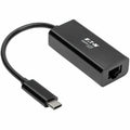 Tripp Lite USB C to Gigabit Ethernet Adapter USB Type C to Gbe 10/100/1000 Thunderbolt 3 Compatible Black - USB 3.1 Type C - 1 Port(s) - 1 - Twisted Pair - U436-06N-GB - eCommerce Business Prime