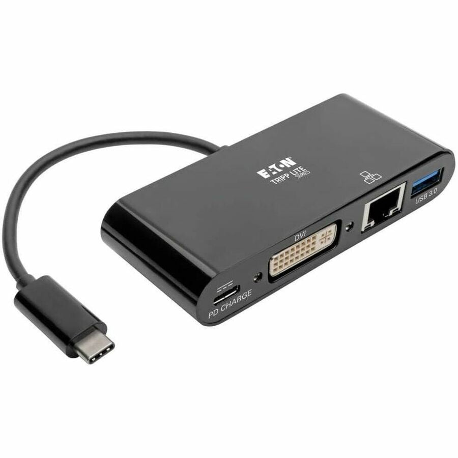 Tripp Lite USB C to DVI Multiport Adapter Converter Docking Station Thunderbolt 3 Compatible USB Type C to DVI, USB-C, USB Type-C - for Notebook/Tablet PC/Desktop PC/Smartphone - 60 W - USB Type C - 2 - U444-06N-DGUB-C - eCommerce Business Prime