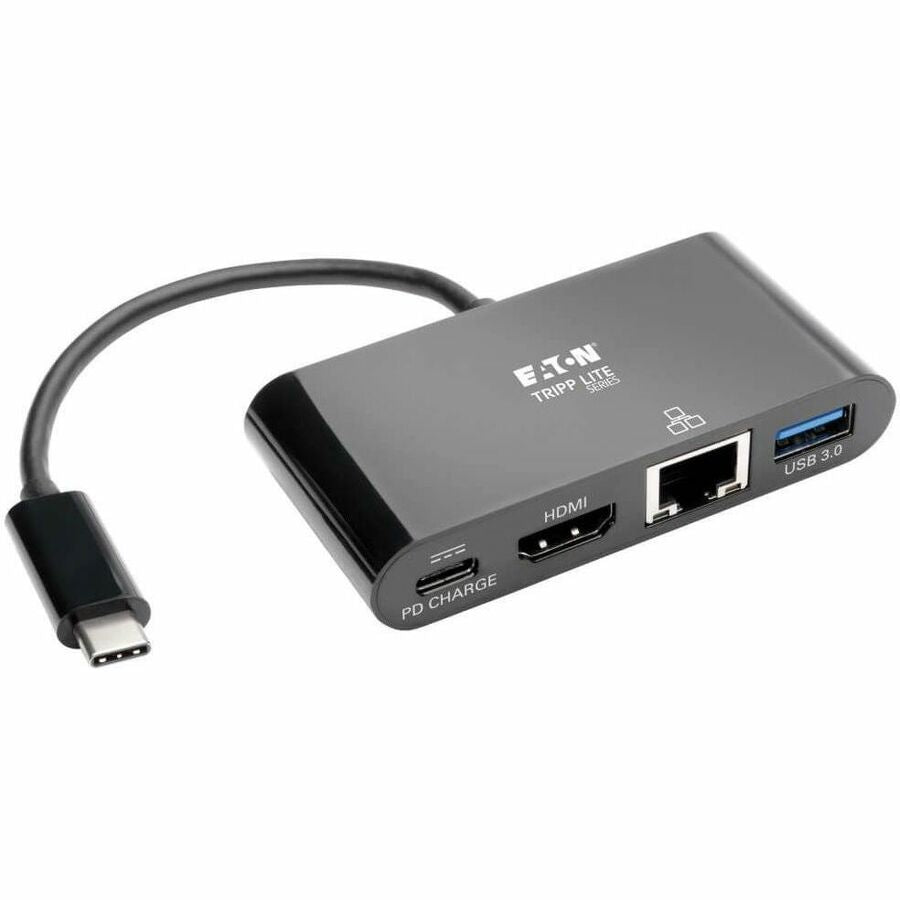 Tripp Lite USB C to HDMI Multiport Adapter Docking Station 4K, Thunderbolt 3 Compatible, USB Type C to HDMI Black, USB-C, USB Type-C, USB Type C - for Notebook/Tablet PC/Desktop PC/Smartphone - 60 W - - U444-06N-H4GUBC - eCommerce Business Prime