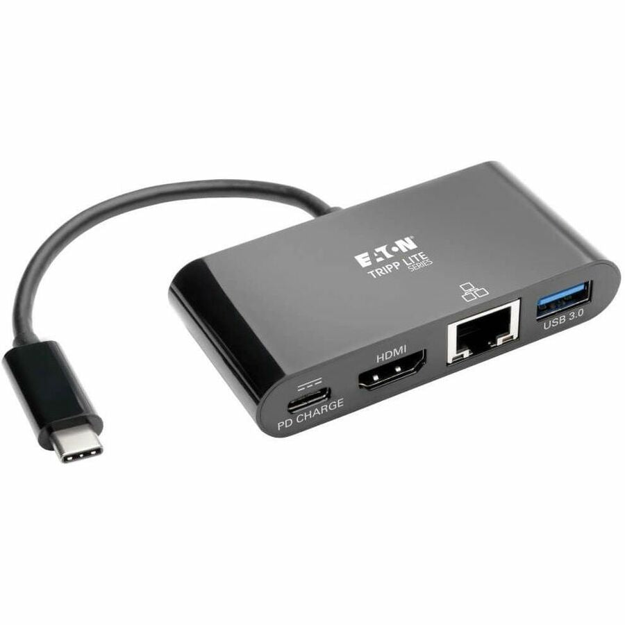 Tripp Lite USB C to HDMI Multiport Adapter Docking Station USB Type C to HDMI Black, Thunderbolt 3 Compatible, USB Type C, USB-C, USB Type-C - for Notebook/Tablet PC/Desktop PC/Smartphone - 60 W - USB - U444-06N-HGUB-C - eCommerce Business Prime