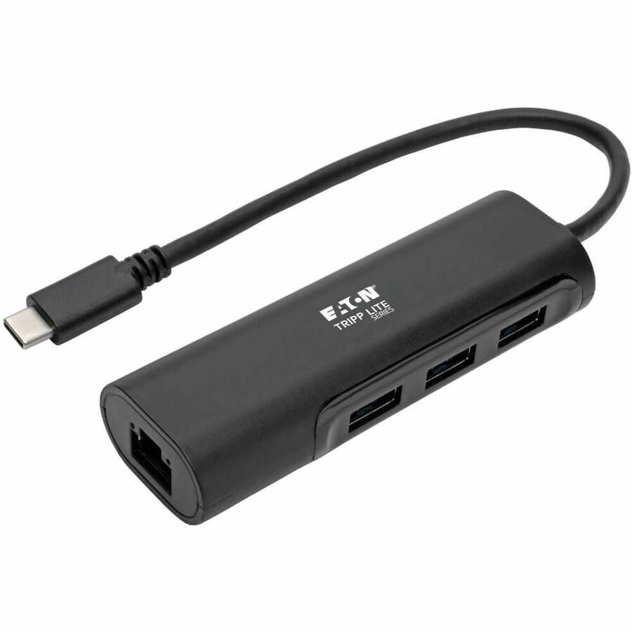 Tripp Lite USB C Multiport Hub Adapter w/ 3 USB-A, Gbe Black USB Type C - USB 3.1 Type C - 1 Port(s) - 1 - Twisted Pair - U460-003-3A1GB - eCommerce Business Prime