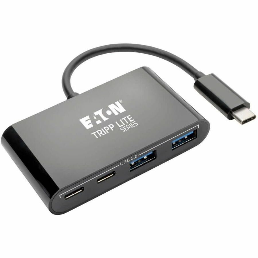 Tripp Lite USB C Hub Adapter Portable w 2x USB Type C & 2x USB-A Black - USB Type C - External - 4 USB Port(s) - 2 USB 3.0 Port(s) - PC, Mac - U460-004-2A2CB - eCommerce Business Prime