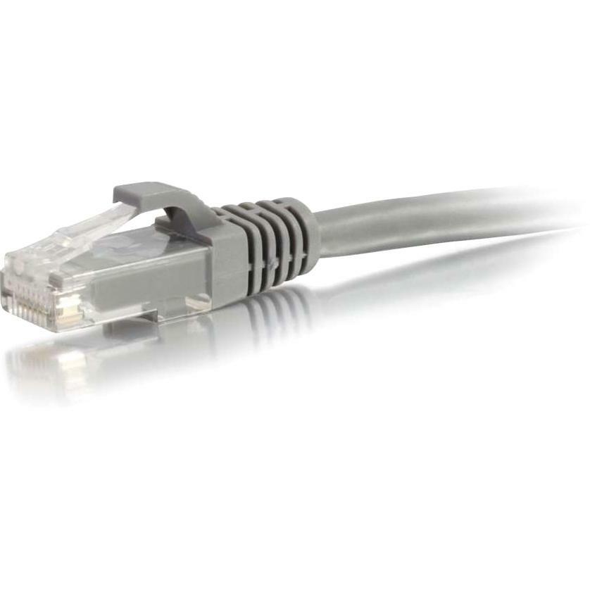 C2G 1ft Cat6 Ethernet Cable - Snagless Unshielded (UTP) - Gray - Category 6 for Network Device - RJ-45 Male - RJ-45 Male - 1ft - Gray - 27130 - eCommerce Business Prime
