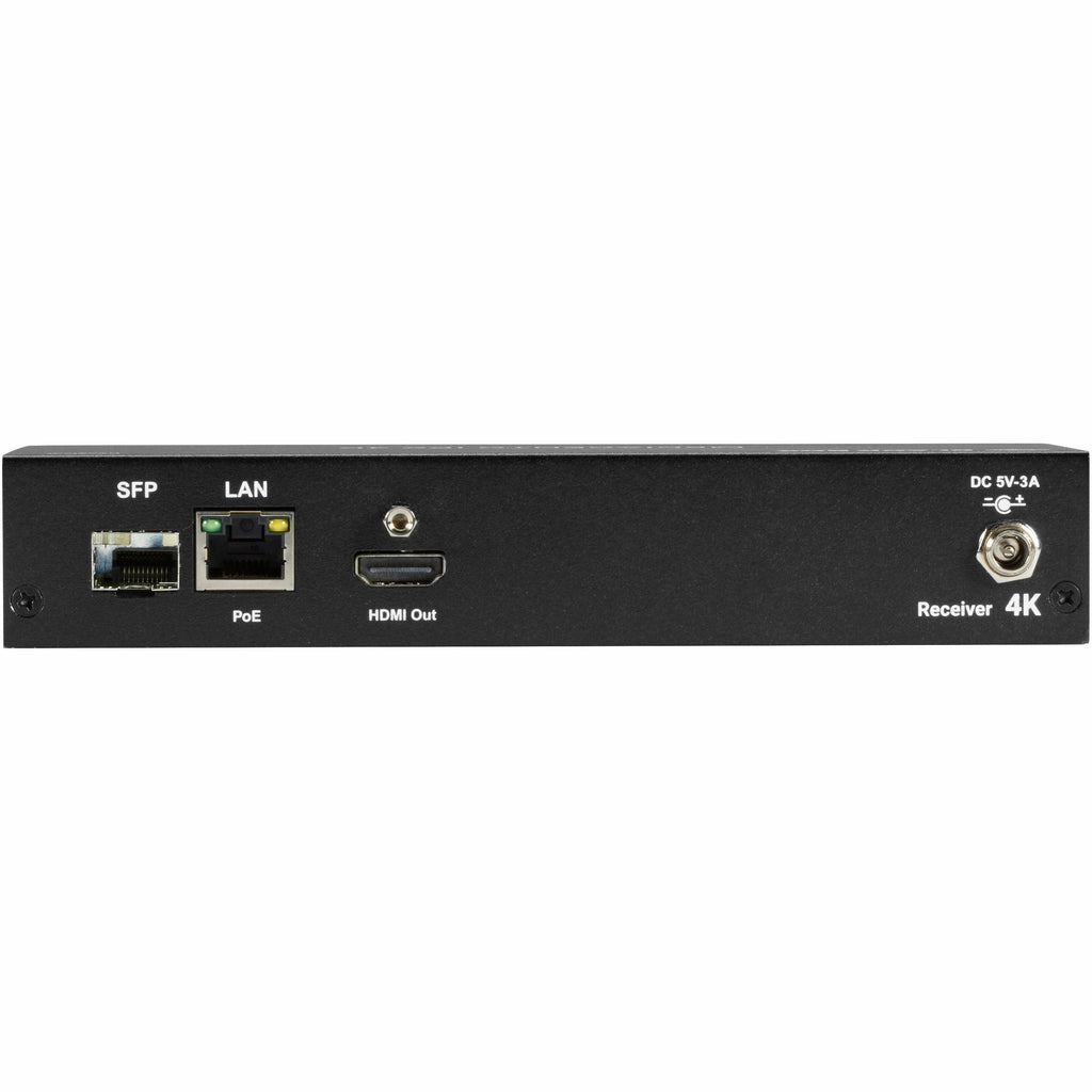Black Box MediaCento IPX 4K Receiver - HDMI, USB, Serial, IR, Audio - 1 Computer(s) - 1 Remote User(s) - 328.08 ft Range - 4K - 4096 x 2160 Maximum Video Resolution - 1 x Network (RJ-45) - 4 x USB - 1 - VX-HDMI-4KIP-RX - eCommerce Business Prime