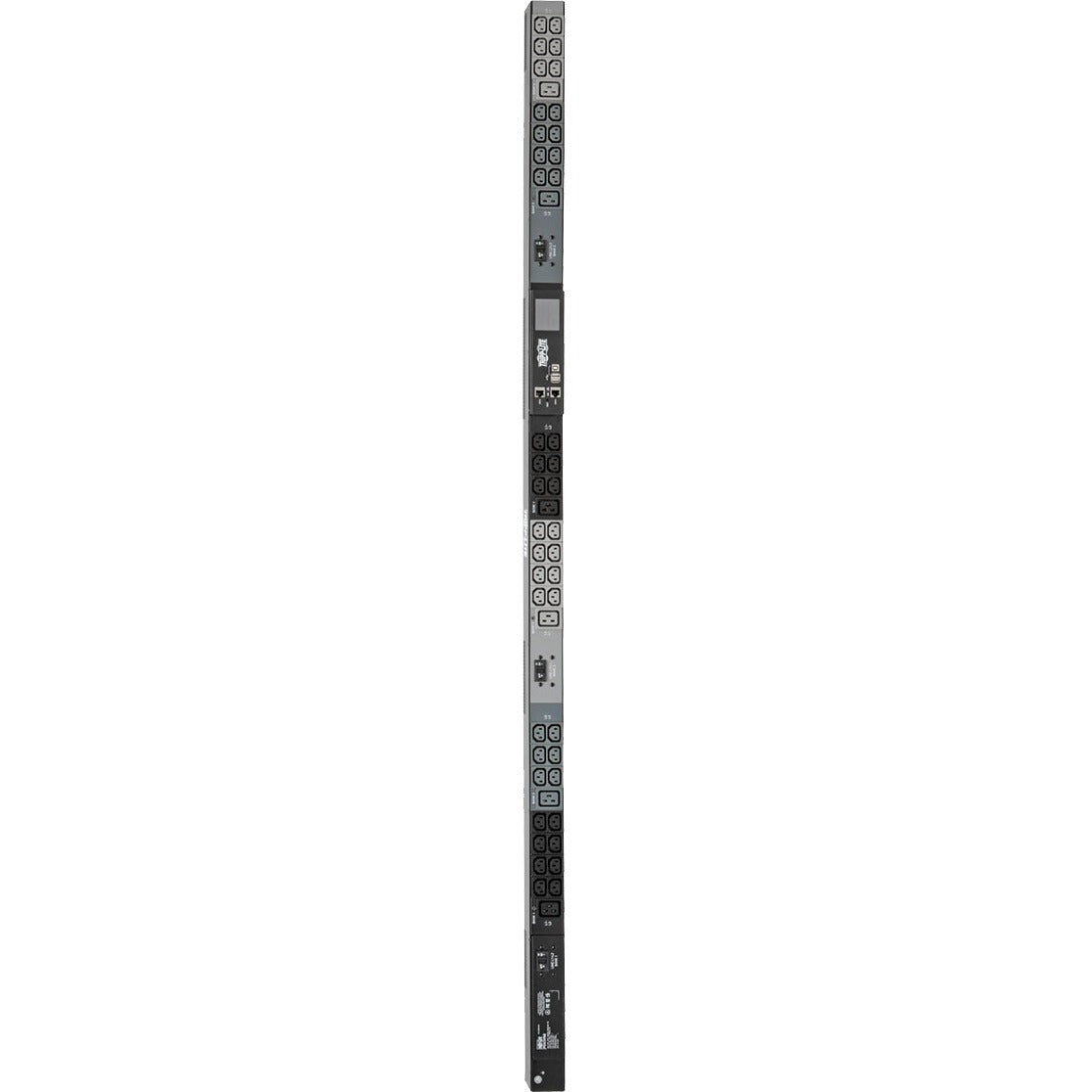 Tripp Lite 3-Phase PDU Monitored 10kW 200/208/240V 42 C13; 6 C19; L15-30P - Monitored - NEMA L15-30P - 6 x IEC 60320 C19, 42 x IEC 60320 C13 - 230 V AC - Network (RJ-45) - 0U - Vertical - MountRack-mo - PDU3EVN6L1530B - eCommerce Business Prime