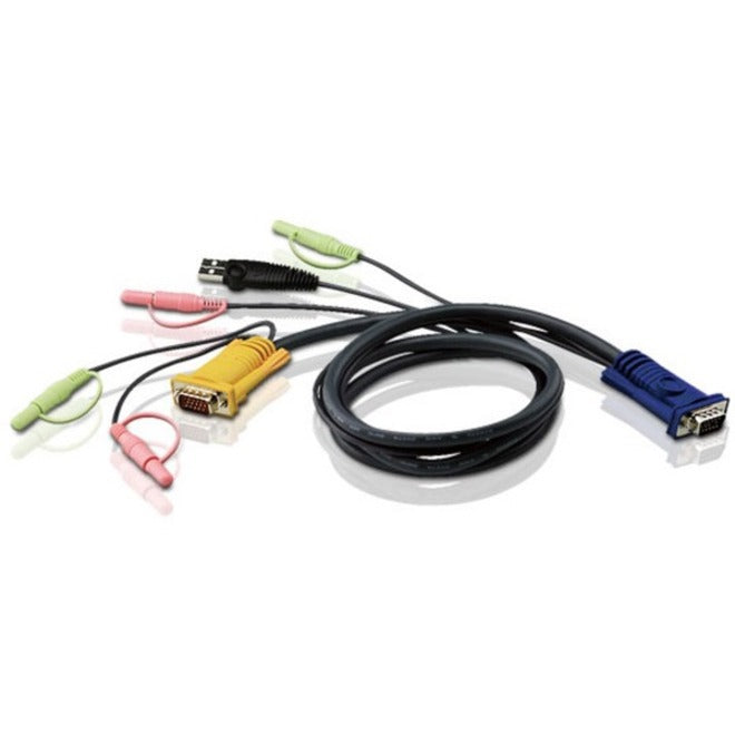 ATEN 2L-5305U 5M USB KVM Cable with 3 in 1 SPHD and Audio - 16.4ft - 2L5305U - eCommerce Business Prime