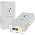 NETGEAR Powerline 2000 + Extra Outlet, PLP2000 - 2 - 2 x Network (RJ-45) - 2000 Mbit/s Powerline - HomePlug AV2 - Gigabit Ethernet - PLP2000-100PAS - eCommerce Business Prime