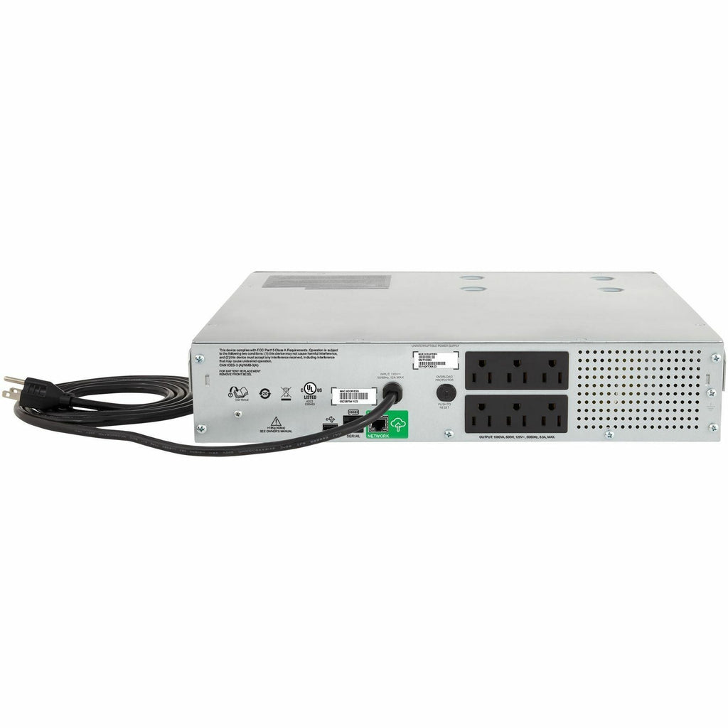 APC by Schneider Electric Smart-UPS C 1000VA LCD RM 2U 120V with SmartConnect - 2U Rack-mountable - 3 Hour Recharge - 9.20 Minute Stand-by - 120 V AC Input - 120 V AC Output - 6 x NEMA 5-15R - SMC1000-2UC - eCommerce Business Prime