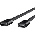 Belkin Thunderbolt 3 Cable (USB-C to USB-C) (100W) (1.6ft/0.5m) - 1.64 ft Thunderbolt 3 Video/Data Transfer Cable for Video Device, Hard Drive, MacBook Pro, iMac - First End: 1 x USB Type C - Male - S - F2CD084BT0.5MBK - eCommerce Business Prime