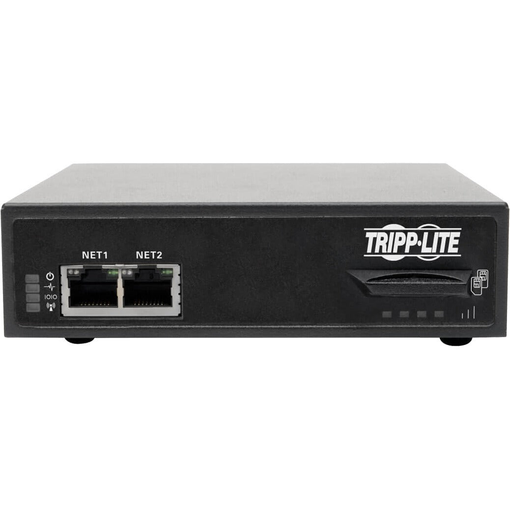 Tripp Lite 4-Port Console Server Cellular Gateway Dual GB NIC & SIM, 4G LTE - Twisted Pair - 2 x Network (RJ-45) - 4 x USB - 4 x Serial Port - 1000Base-X - Gigabit Ethernet - Management Port - Rack-mo - B093-004-2E4U-V - eCommerce Business Prime