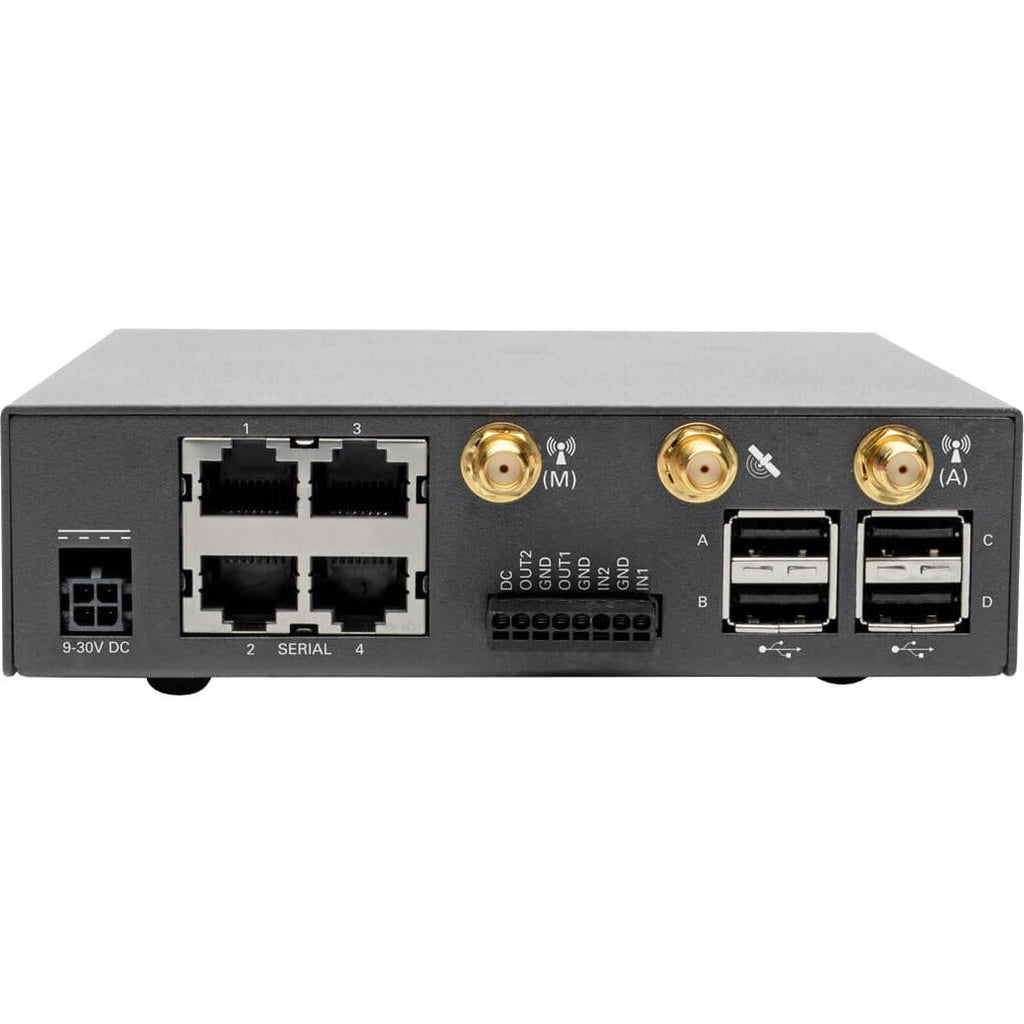 Tripp Lite 4-Port Console Server Cellular Gateway Dual GB NIC & SIM, 4G LTE - Twisted Pair - 2 x Network (RJ-45) - 4 x USB - 4 x Serial Port - 1000Base-X - Gigabit Ethernet - Management Port - Rack-mo - B093-004-2E4U-V - eCommerce Business Prime