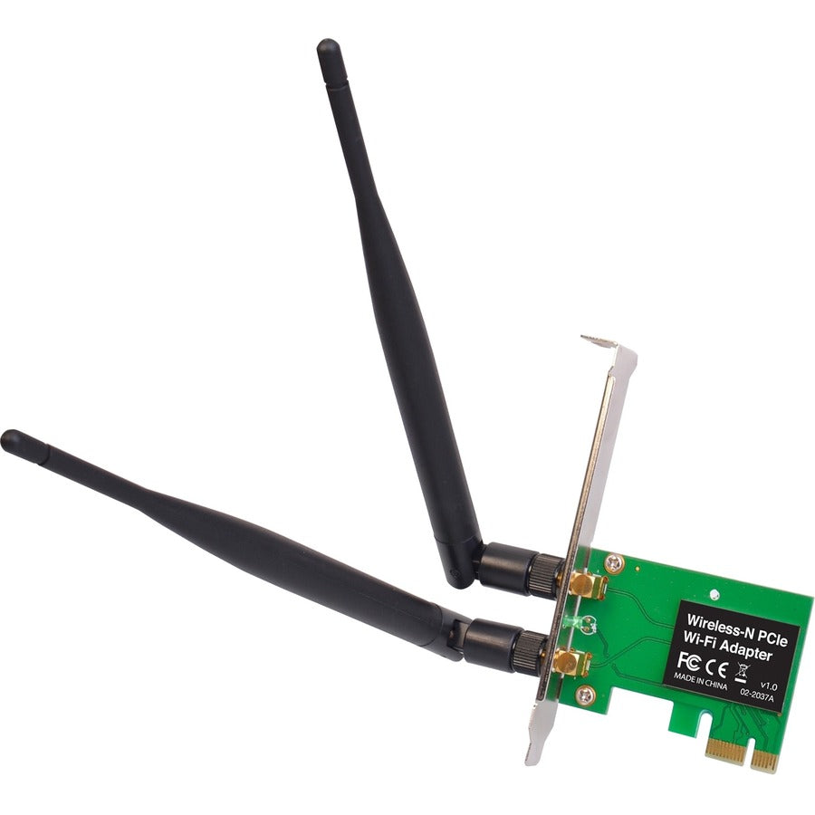 SIIG IEEE 802.11n Wi-Fi Adapter for Desktop Computer - PCI Express - 300 Mbit/s - 2.40 GHz ISM - Internal - CN-WR0811-S2 - eCommerce Business Prime