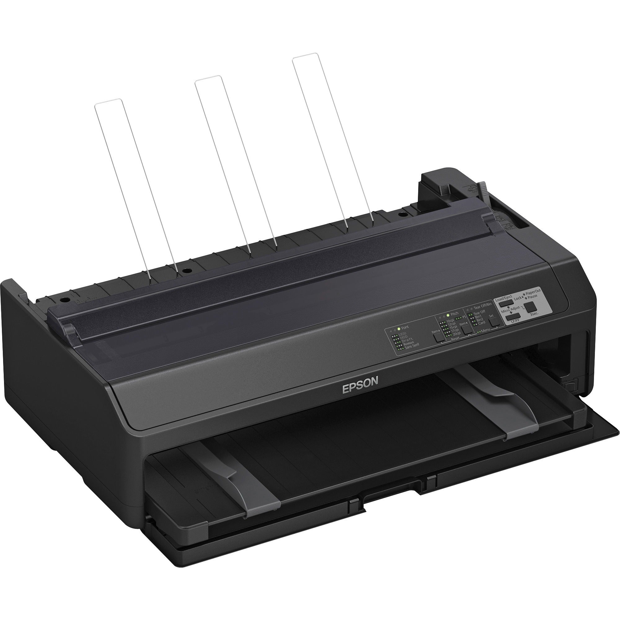 Epson FX-2190II 9-pin Dot Matrix Printer - Energy Star - 738 cps Mono - USB - Parallel - C11CF38201 - eCommerce Business Prime