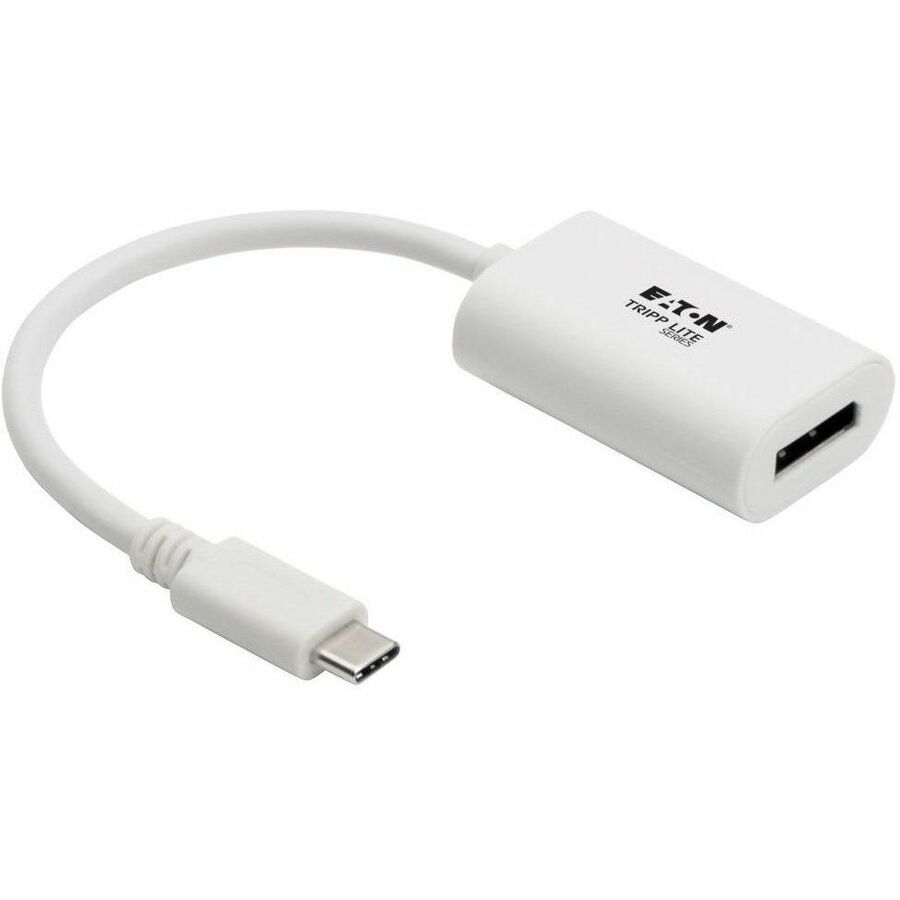Tripp Lite USB C to DisplayPort Adapter Converter 4K White USB Type C to DP - 1 x DisplayPort - Mac, Chrome OS - U444-06N-DP4K6W - eCommerce Business Prime