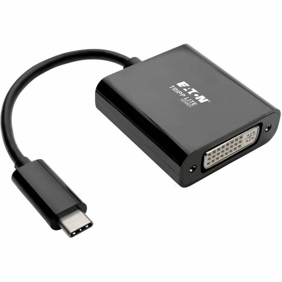 Tripp Lite USB C to DVI Adapter Converter, USB 3.1, Thunderbolt 3, 1080p - M/F, Black, USB Type C, USB-C, USB Type-C - DVI/USB for Smartphone, Chromebook, Projector, Monitor, Video Device, Notebook, T - U444-06N-DVIBAM - eCommerce Business Prime
