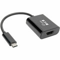 Tripp Lite USB C to HDMI Adapter Converter M/F 4K USB Type C to HDMI Black - for Notebook/Tablet PC/Desktop PC/Smartphone - USB 3.1 Type C - 1 x USB Ports - HDMI - Thunderbolt - Wired - U444-06N-HDB-AM - eCommerce Business Prime