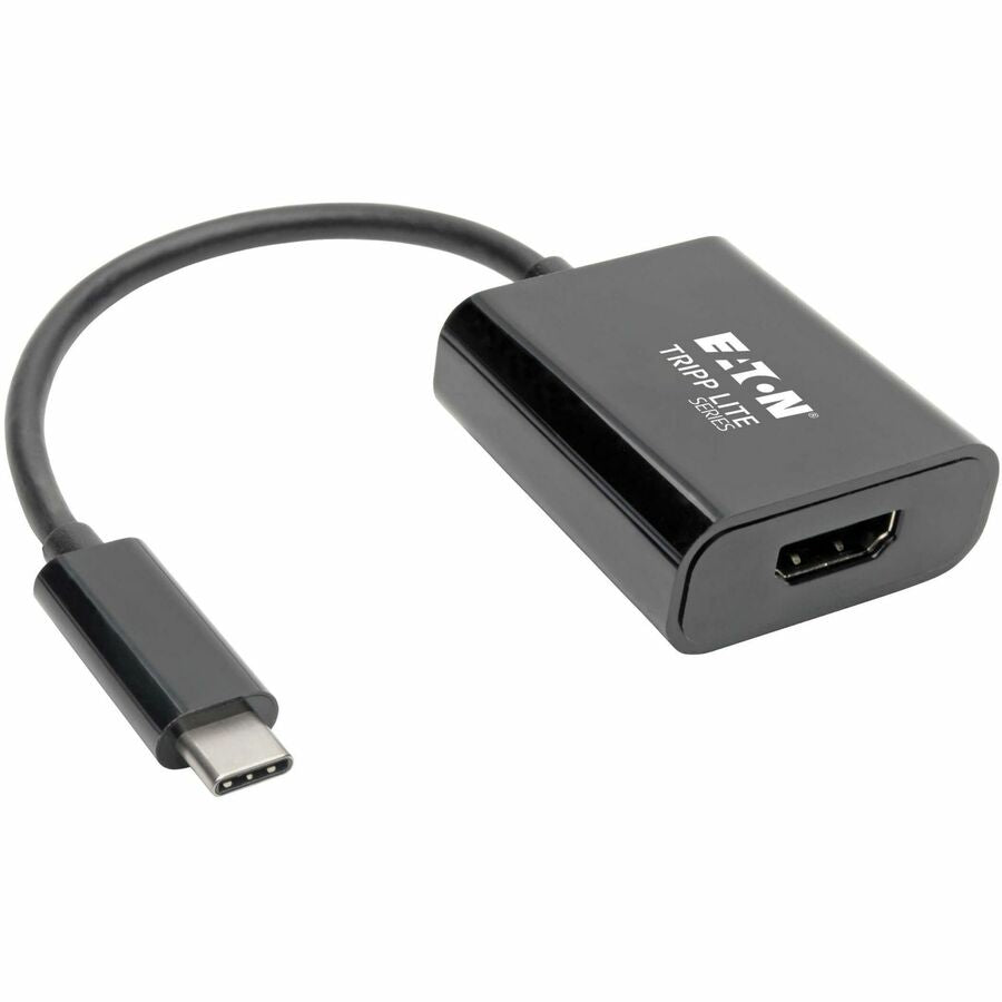 Tripp Lite USB C to HDMI Adapter Converter M/F 4K USB Type C to HDMI Black - for Notebook/Tablet PC/Desktop PC/Smartphone - USB 3.1 Type C - 1 x USB Ports - HDMI - Thunderbolt - Wired - U444-06N-HDB-AM - eCommerce Business Prime