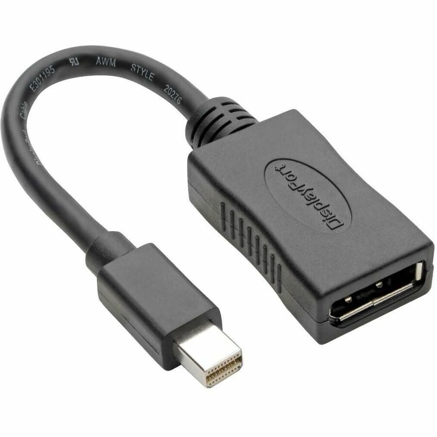 Tripp Lite Mini DisplayPort to DisplayPort Adapter 4K @ 60Hz mDP to DP 6in - DisplayPort/Mini DisplayPort for Notebook, Smartphone, Tablet, Monitor, Chromebook, MacBook, Projector, TV, HDTV - 6" - 1 x - P139-06N-DP4K6B - eCommerce Business Prime