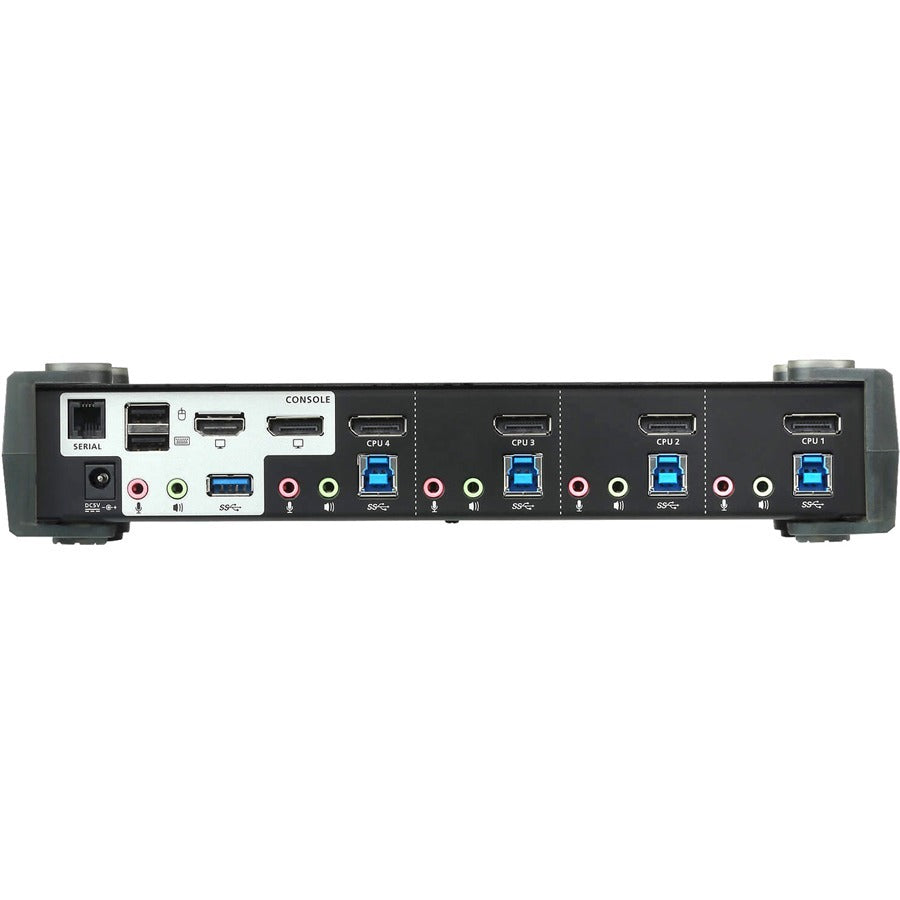 ATEN 4-Port USB 3.0 4K DisplayPort MST KVMP Switch (Cables Included)-TAA Compliant - 4 Computer(s) - 1 Local User(s) - 4096 x 2160 - 8 x USB - 1 x HDMI - Desktop - 5 x DisplayPort - CS1924M - eCommerce Business Prime