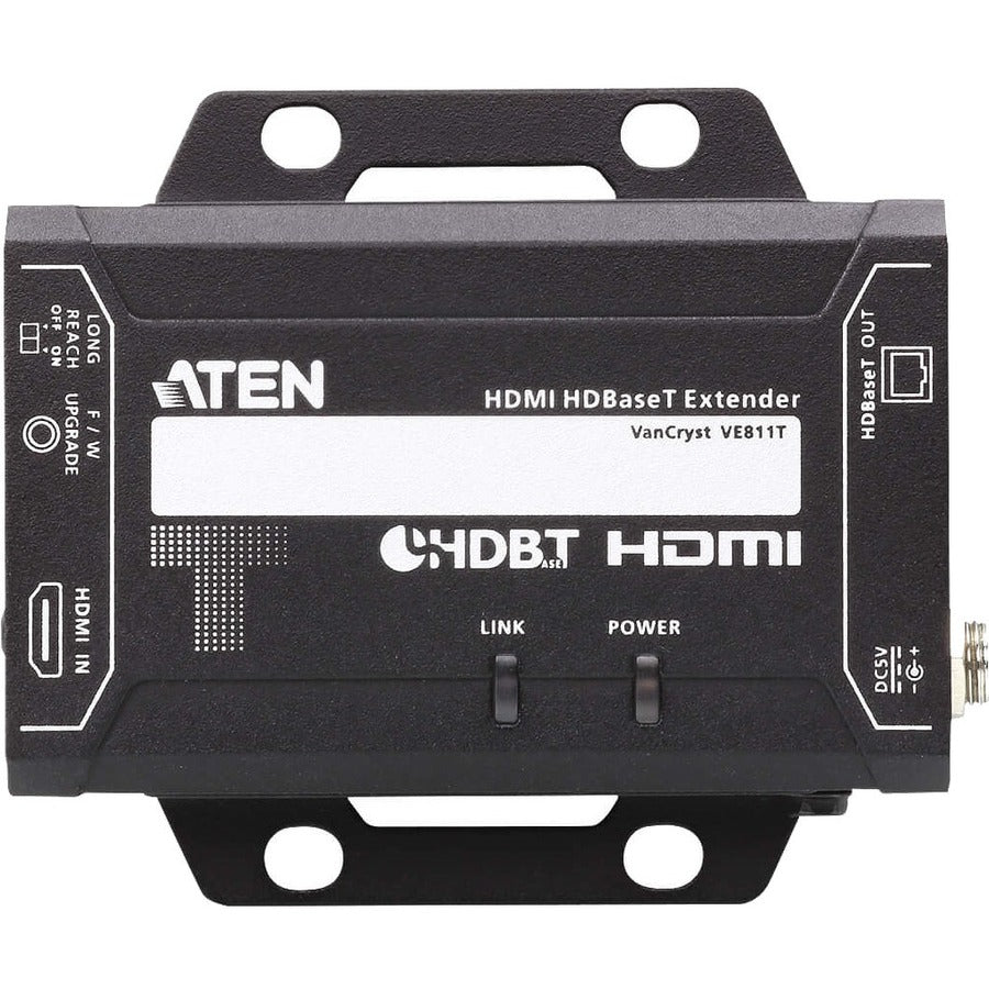 ATEN HDMI HDBaseT Transmitter-TAA Compliant - 1 Input Device - 328.08 ft Range - 1 x Network (RJ-45) - 1 x HDMI In - 4K - 4096 x 2160 - Twisted Pair - Category 6 - Rack-mountable - VE811T - eCommerce Business Prime
