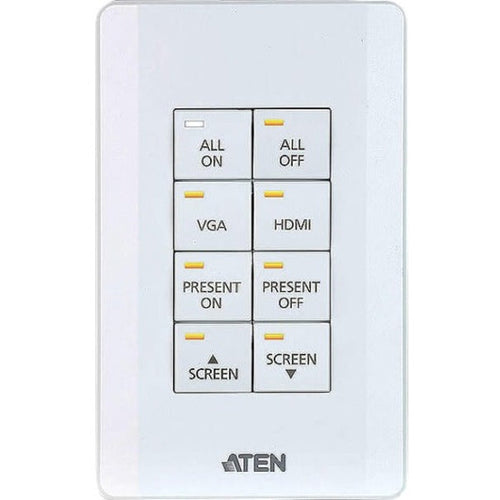 ATEN Control System - 8-button Keypad (US, 1 Gang)-TAA Compliant - VK108US - eCommerce Business Prime